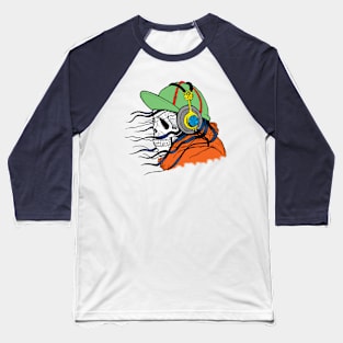Jamming Skeleton Baseball T-Shirt